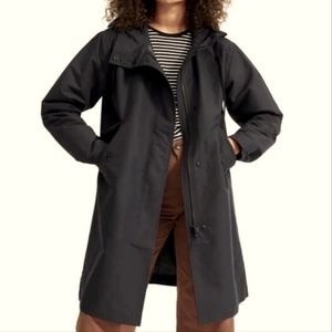 Everlane the City Anorak Black Hooded Rain Coat Size M